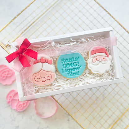 "Mrs Claus" Cookie Cutter & Stamp