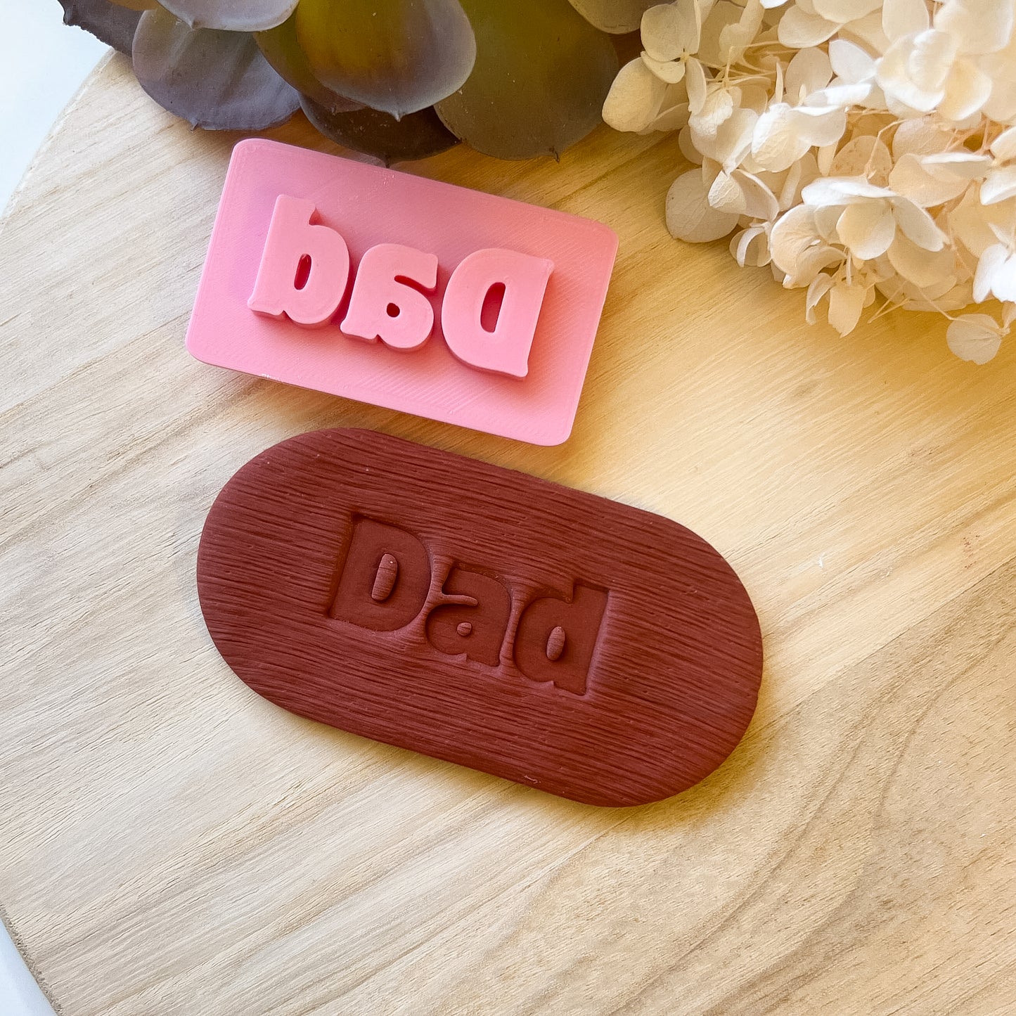 Dad Font #2 - Fondant Stamp