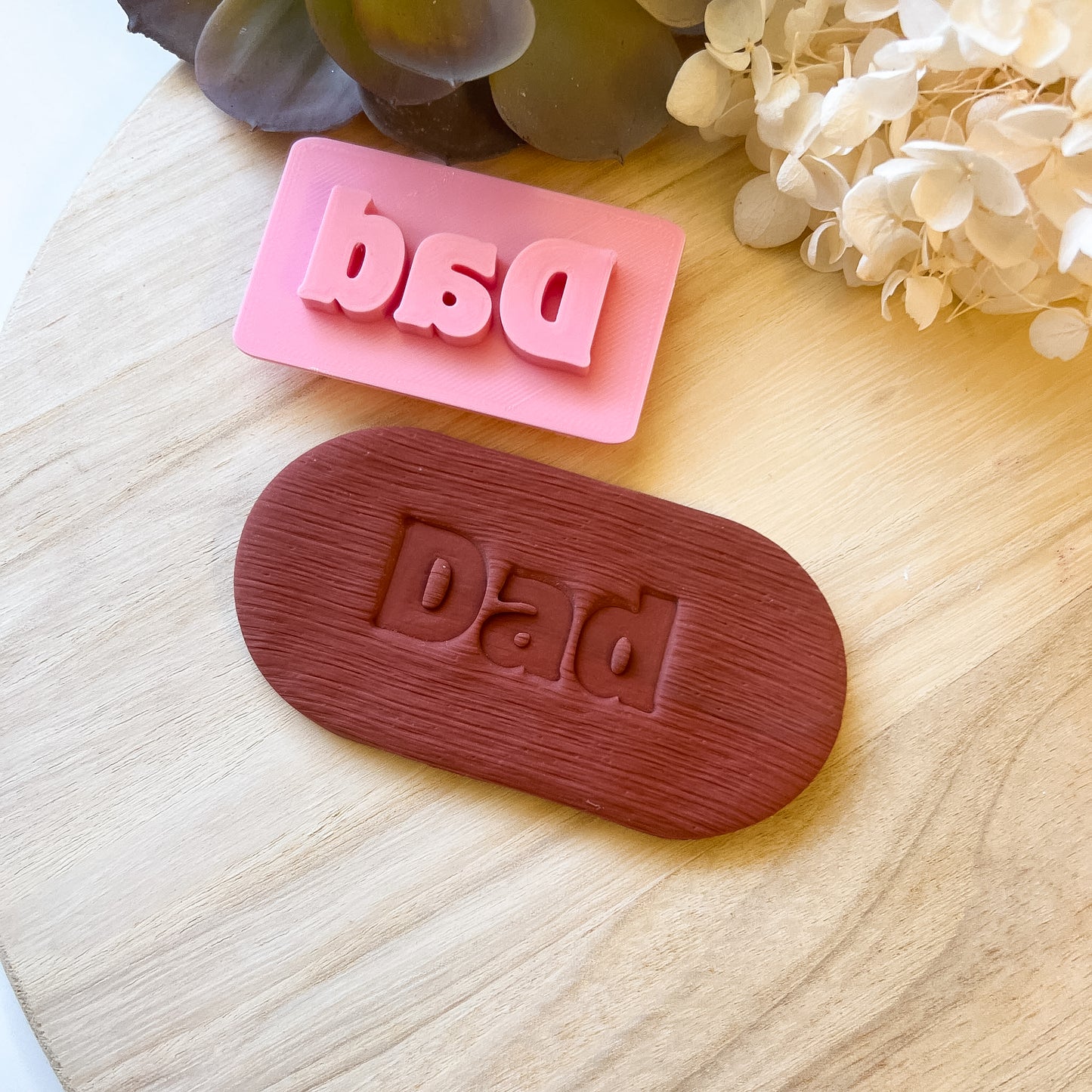 Dad Font #2 - Fondant Stamp