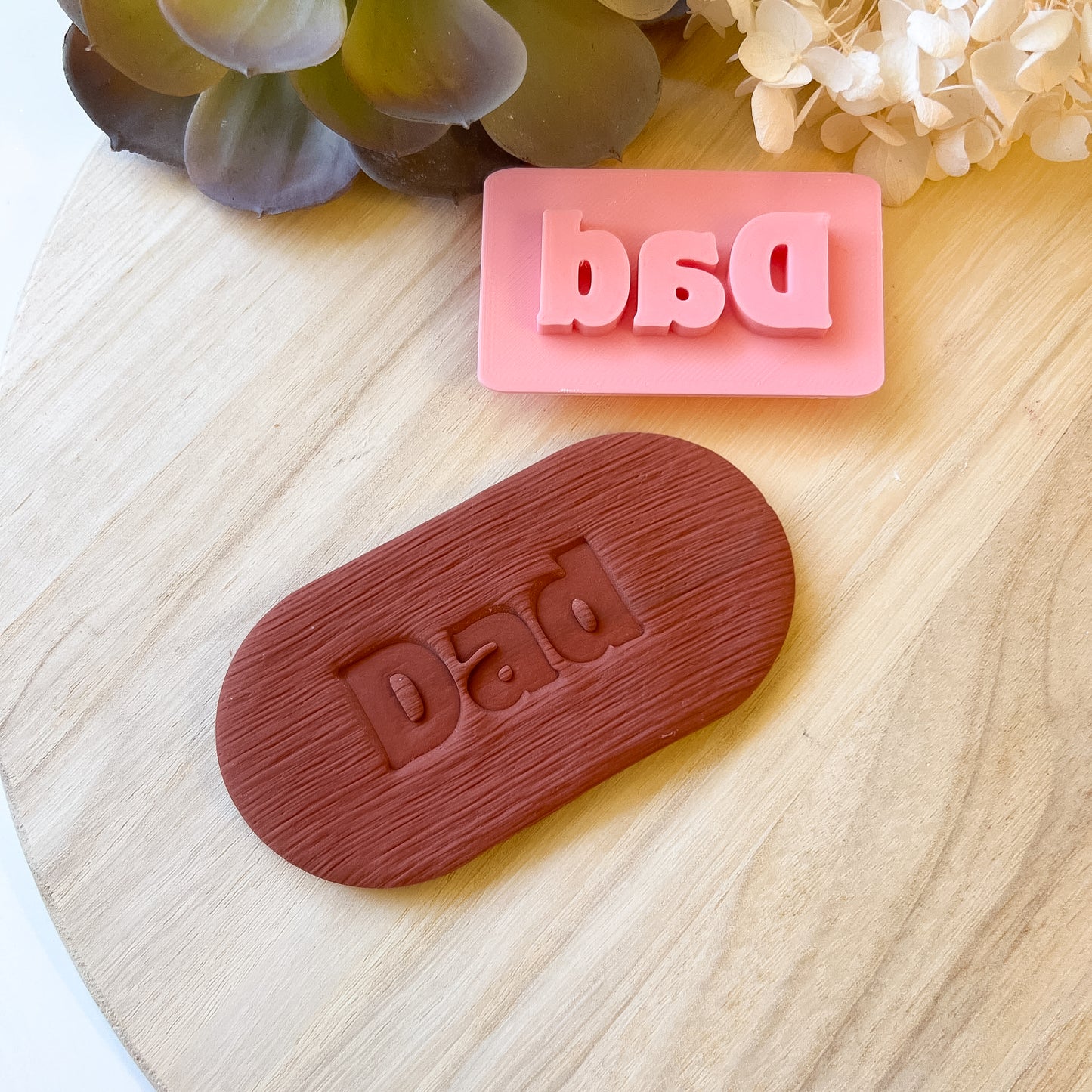 Dad Font #2 - Fondant Stamp
