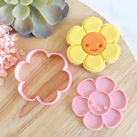 "Kawaii Daisy" - Cookie Cutter & Stamp