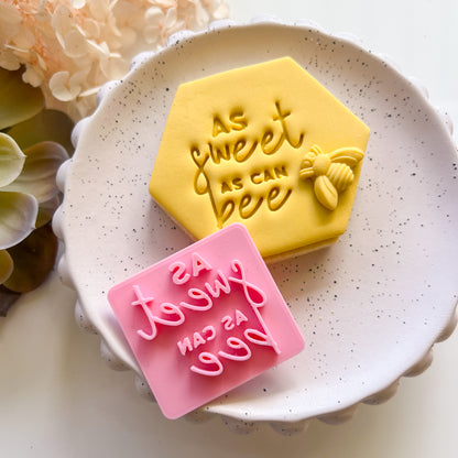 ""As Sweet As Can Bee" #1 - Fondant Stamp