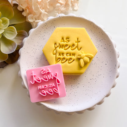 ""As Sweet As Can Bee" #1 - Fondant Stamp