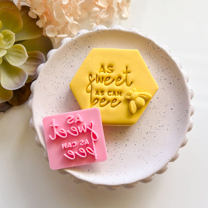 ""As Sweet As Can Bee" #1 - Fondant Stamp