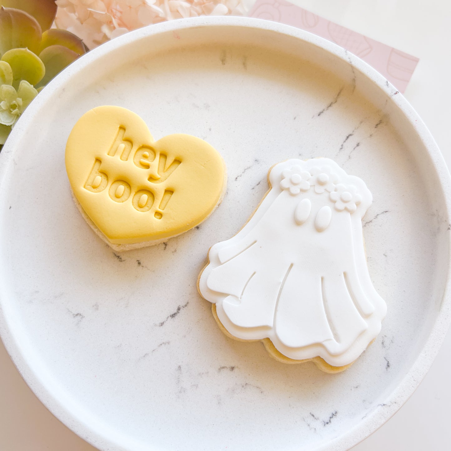 Hey Boo! - Fondant Stamp