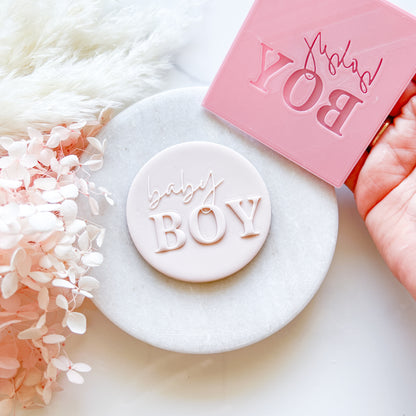 "Baby Boy" - Pop Stamp Plate