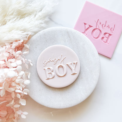 "Baby Boy" - Pop Stamp Plate