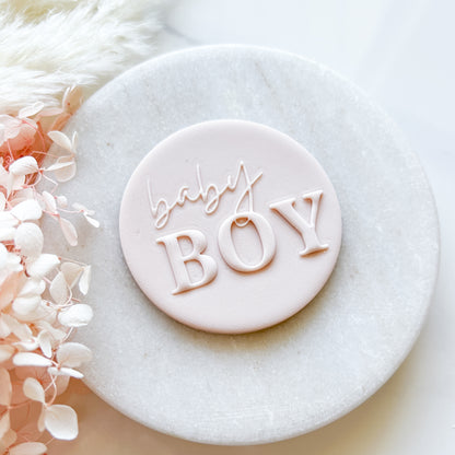 "Baby Boy" - Pop Stamp Plate