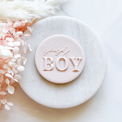 "Baby Boy" - Pop Stamp Plate