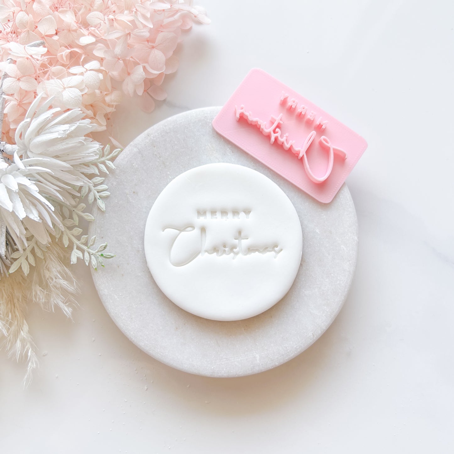 Merry Christmas #3 - Fondant Stamp