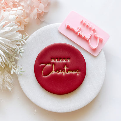 Merry Christmas #3 - Fondant Stamp