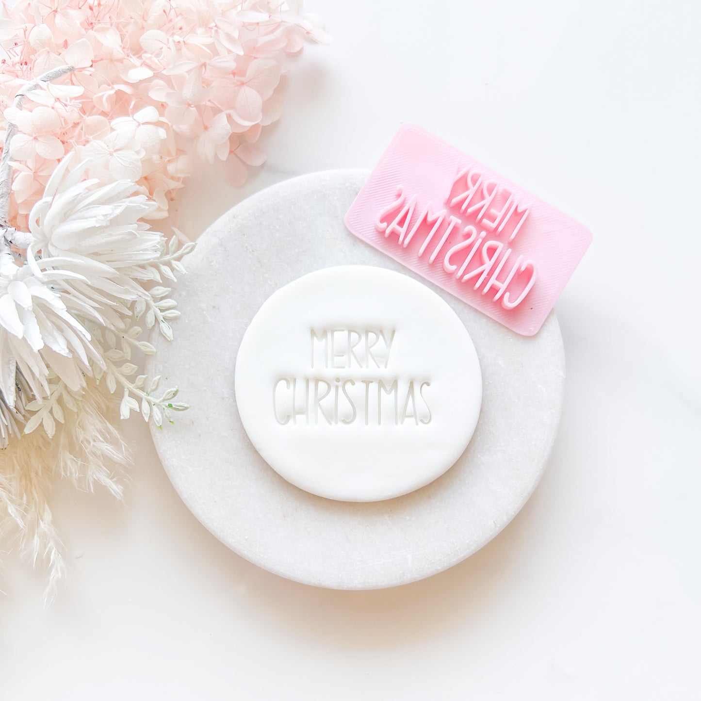 Merry Christmas #2 - Fondant Stamp