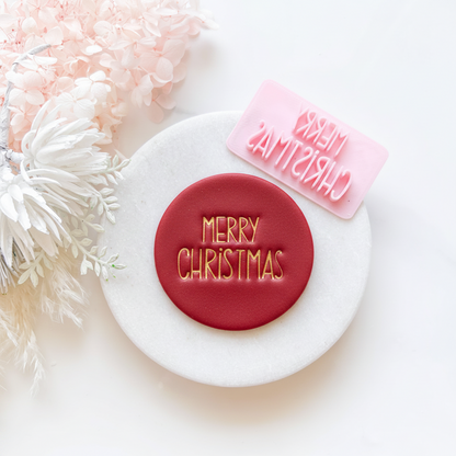 Merry Christmas #2 - Fondant Stamp