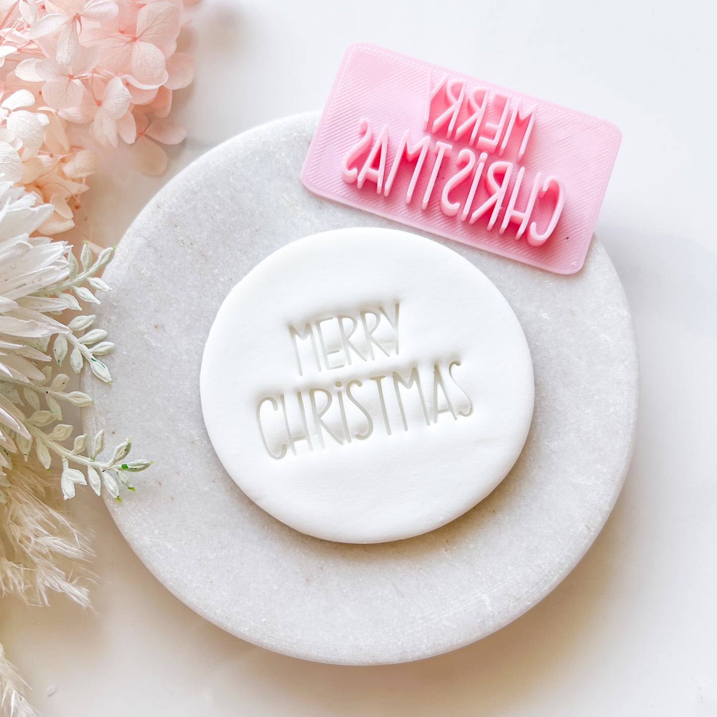 Merry Christmas #2 - Fondant Stamp
