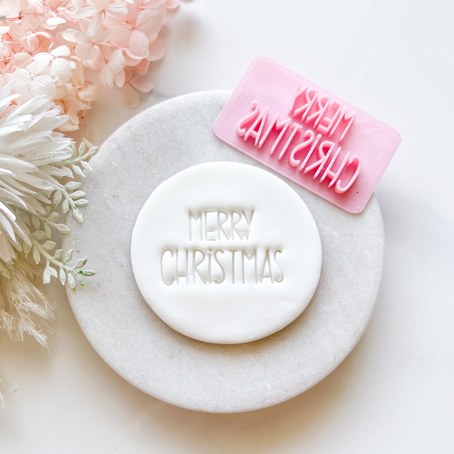 Merry Christmas #2 - Fondant Stamp