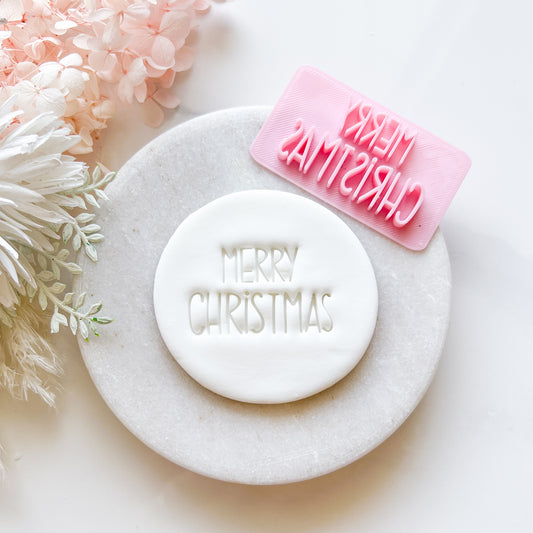 Merry Christmas #2 - Fondant Stamp