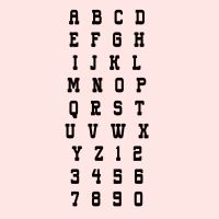 Letters & Number Cutters - Western Font