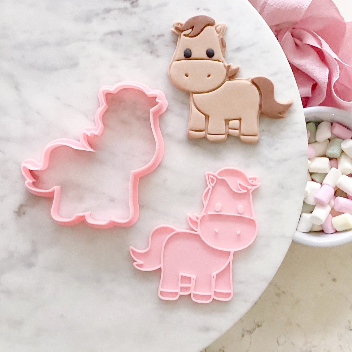 "Cute Pony" -Cookie Cutter & Stamp