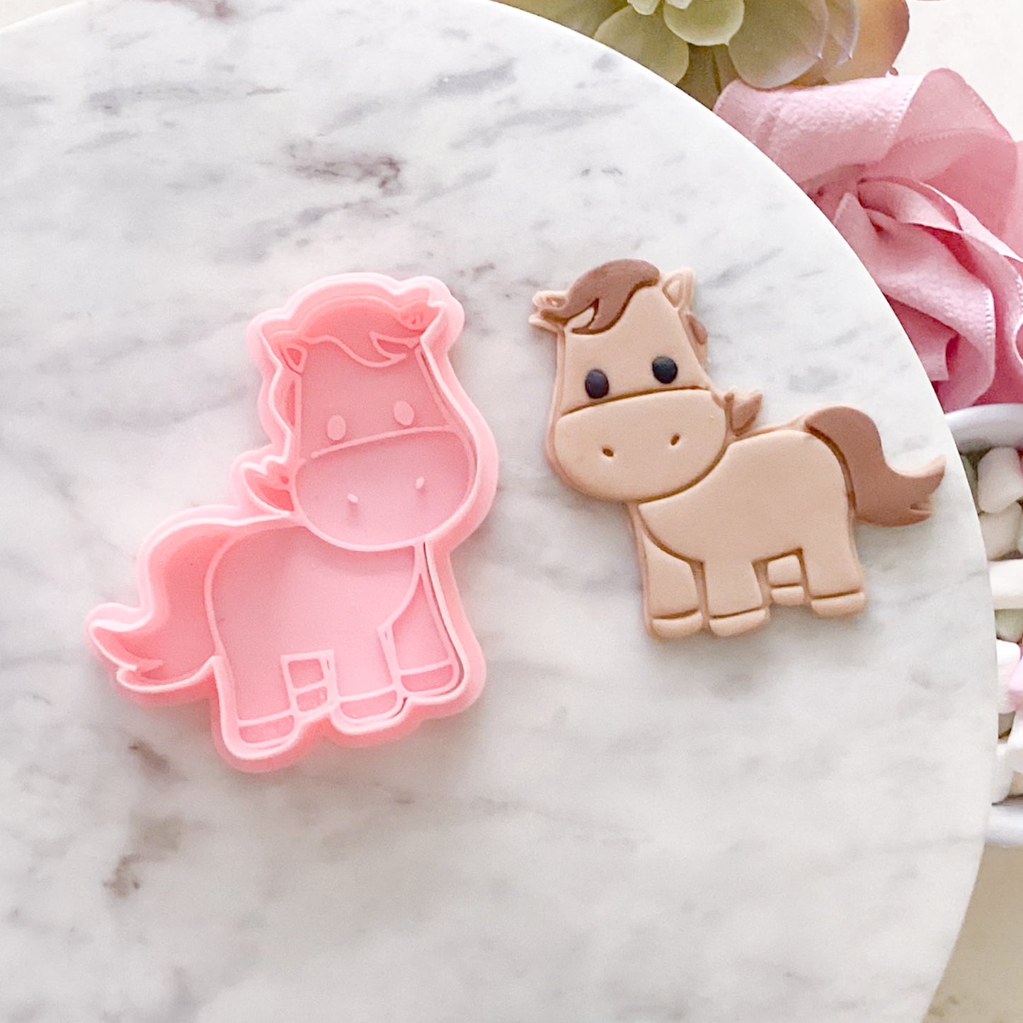 "Cute Pony" -Cookie Cutter & Stamp