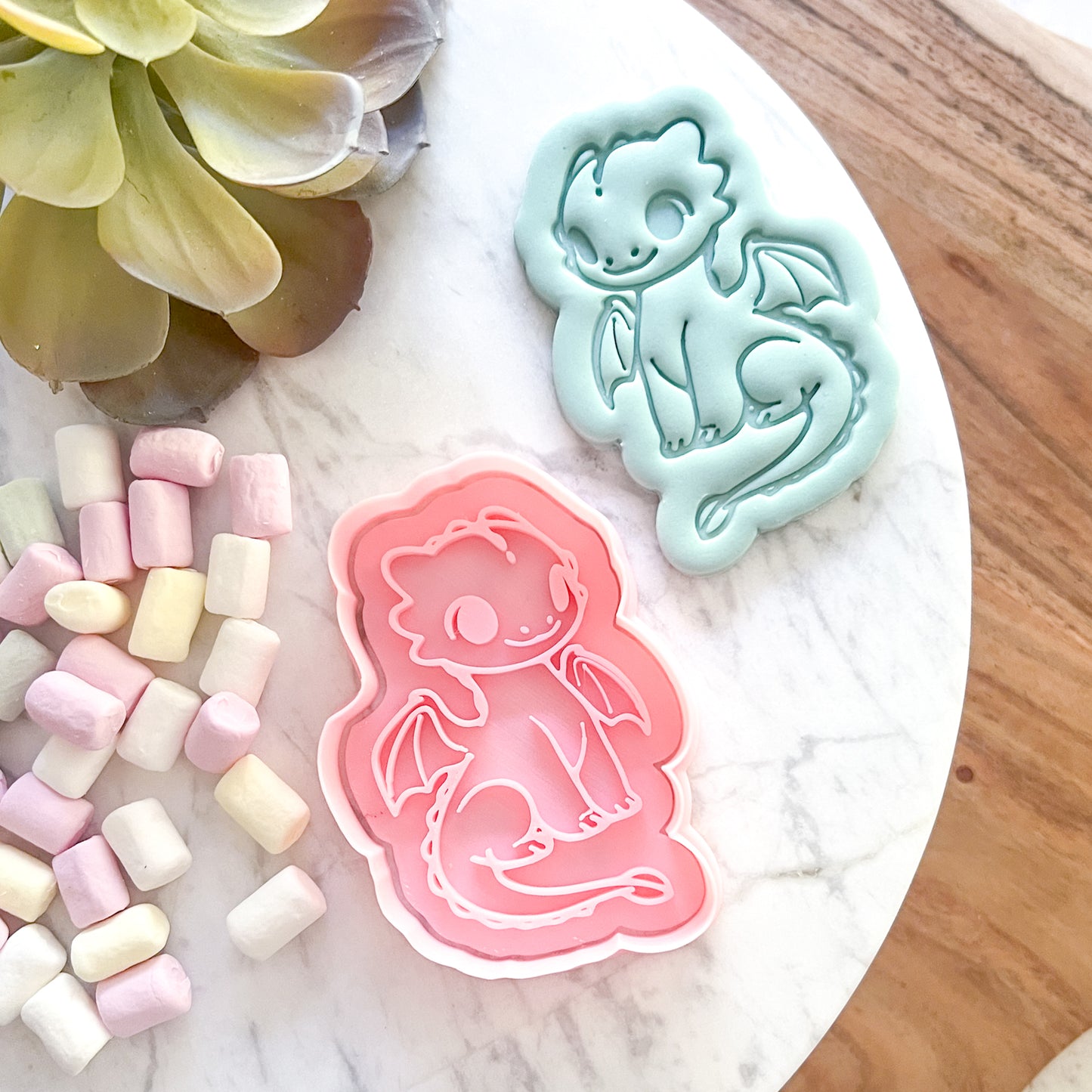 "Cute Dragon" - Cookie Cutter & Stamp