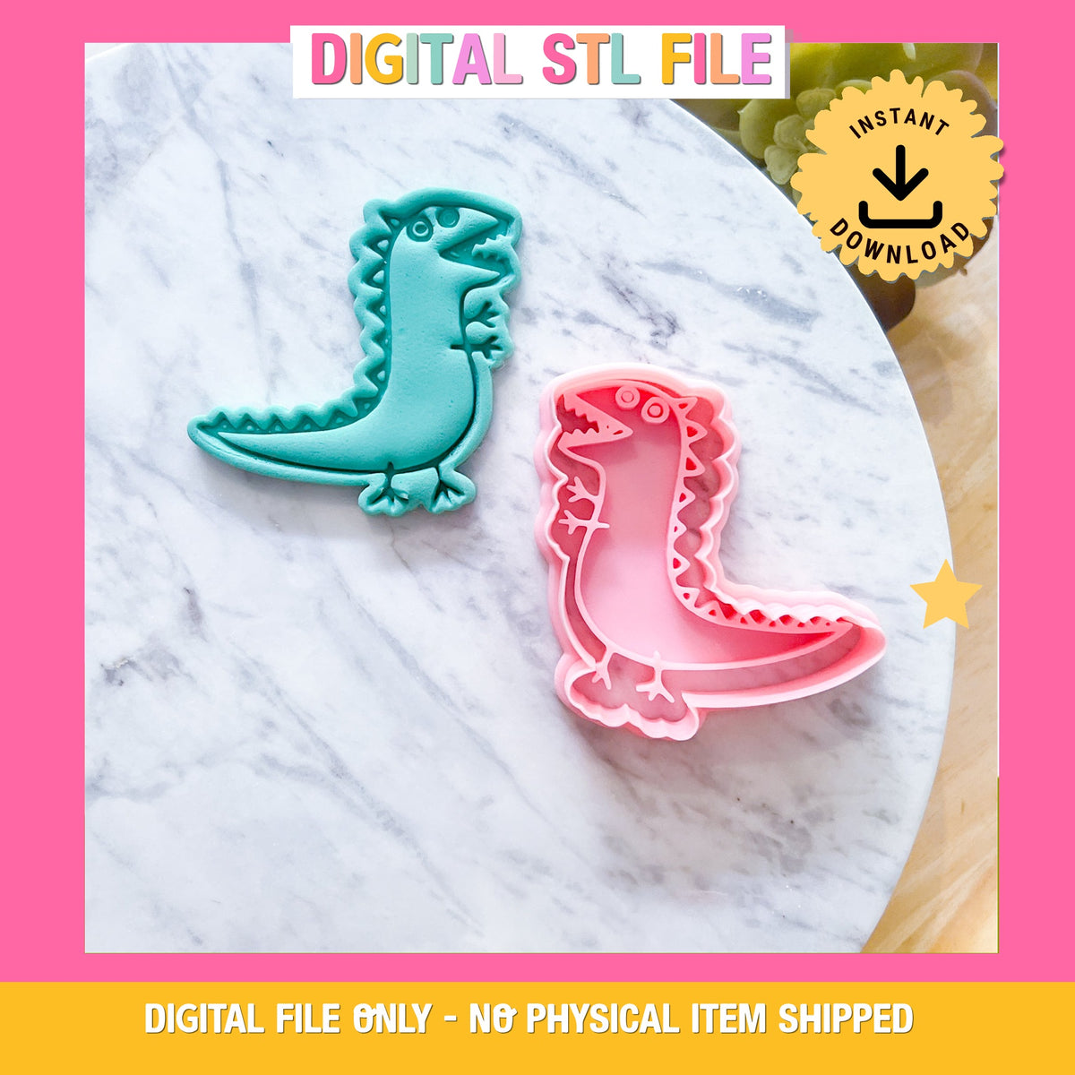"Dinosaur" Cookie Cutter & Stamp