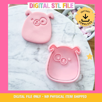 "Dog Squishmallow" - Cookie Cutter & Stamp