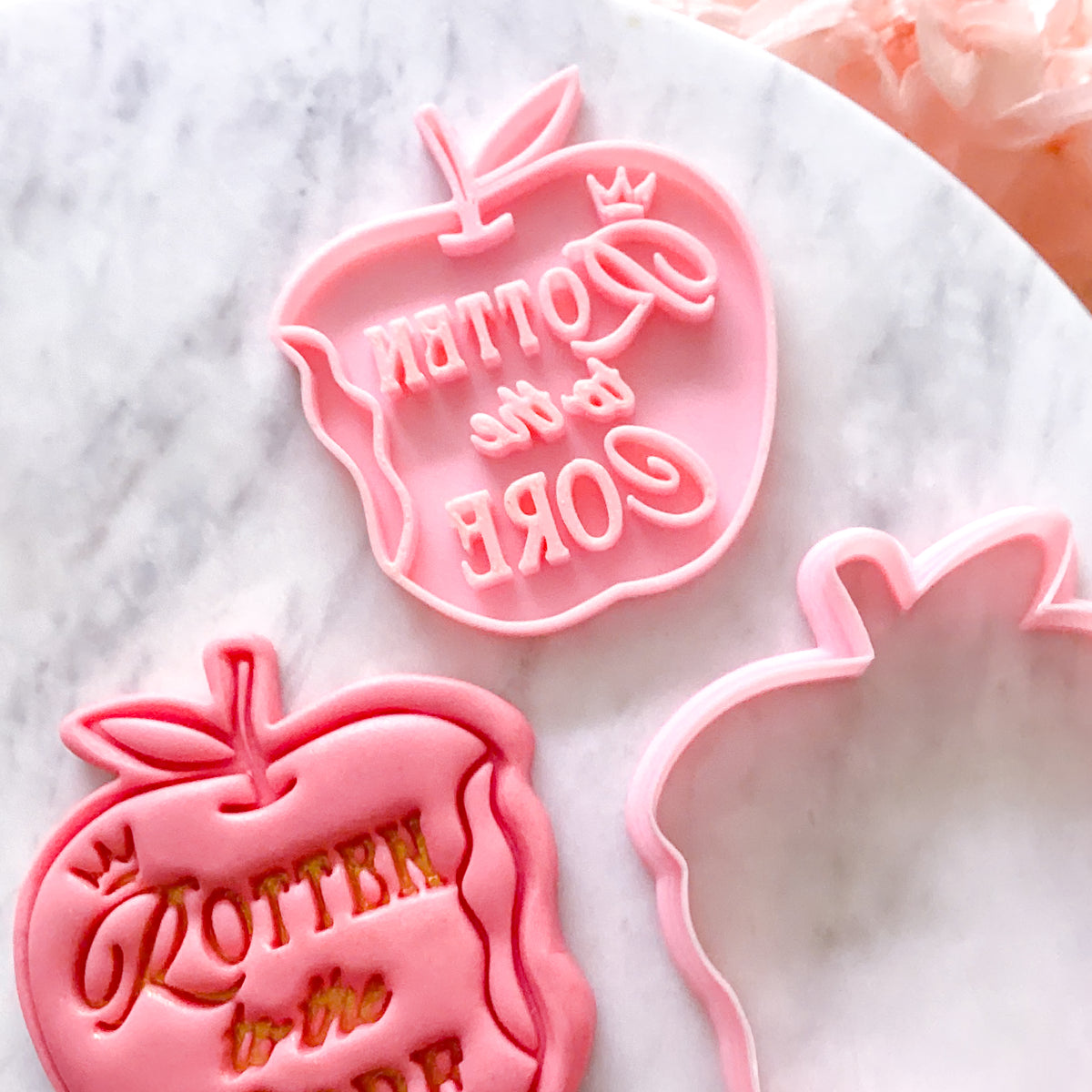 "Rotten to the Core" Cookie Cutter & Stamp