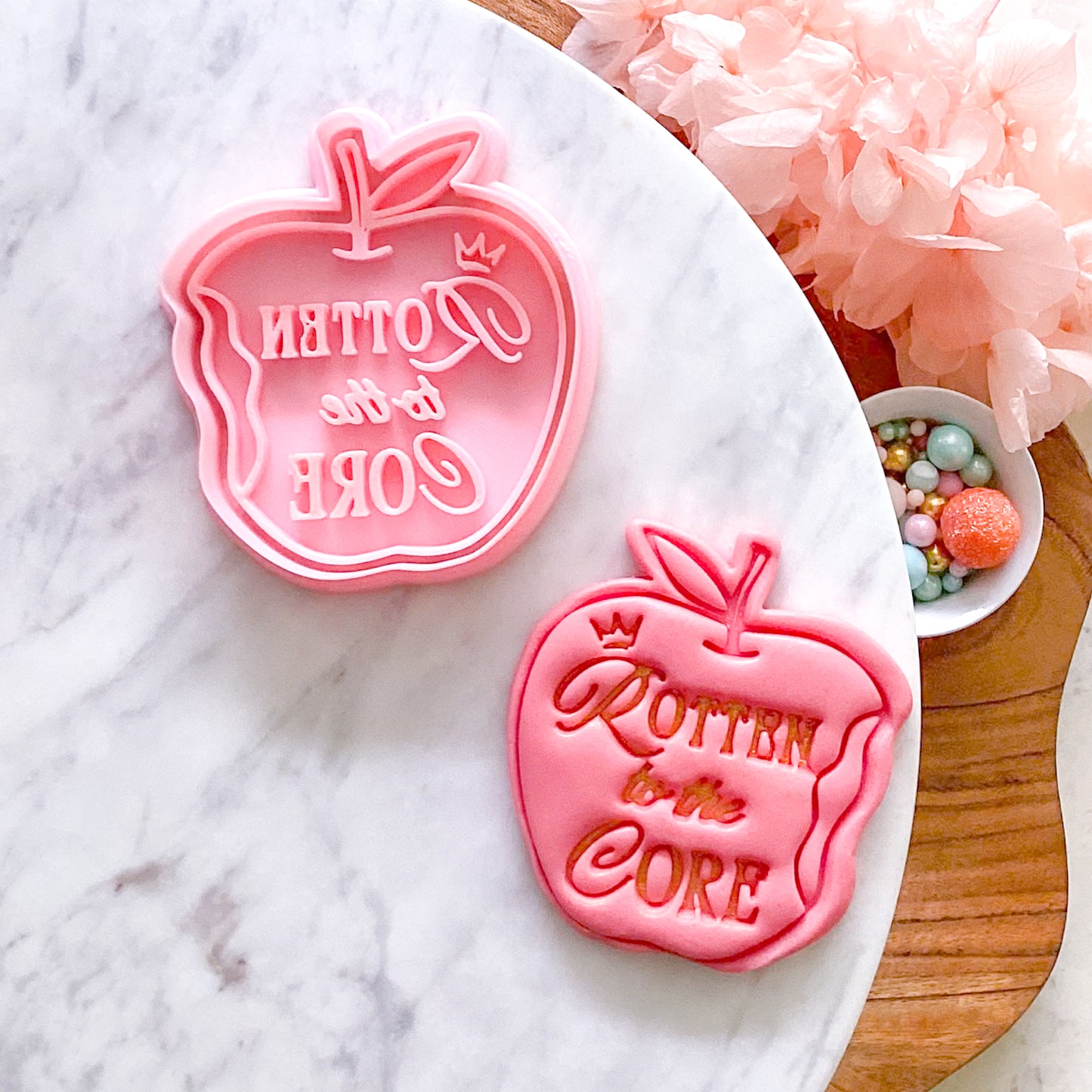 "Rotten to the Core" Cookie Cutter & Stamp