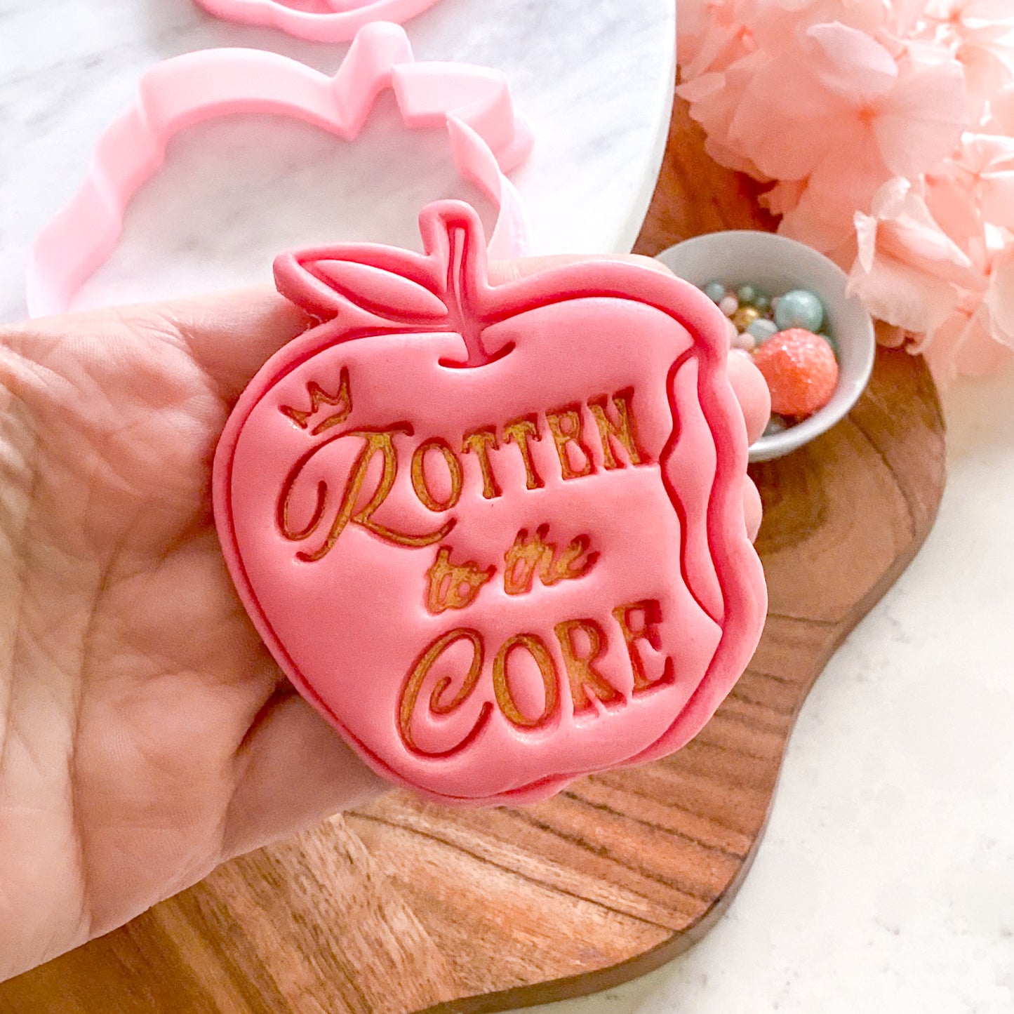 "Rotten to the Core" Cookie Cutter & Stamp