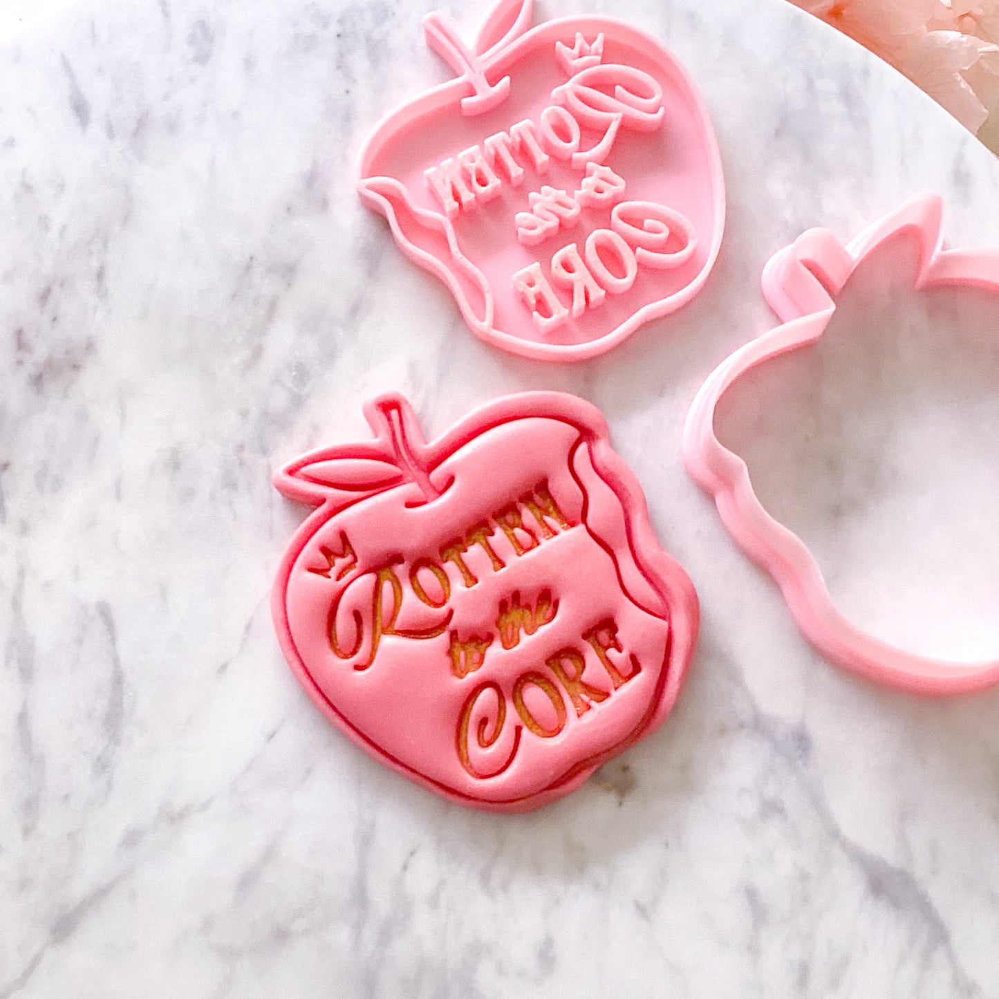 "Rotten to the Core" Cookie Cutter & Stamp