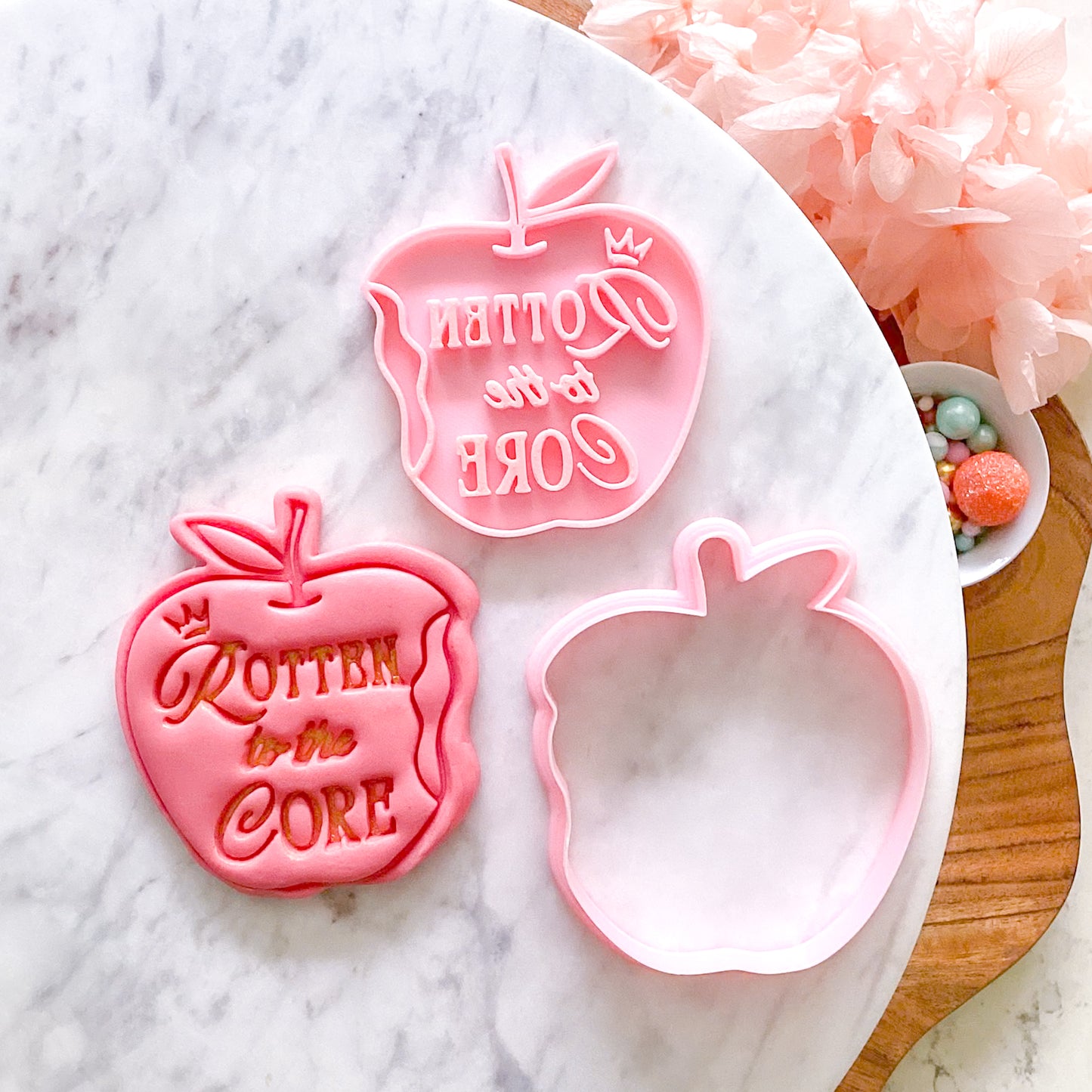 "Rotten to the Core" Cookie Cutter & Stamp