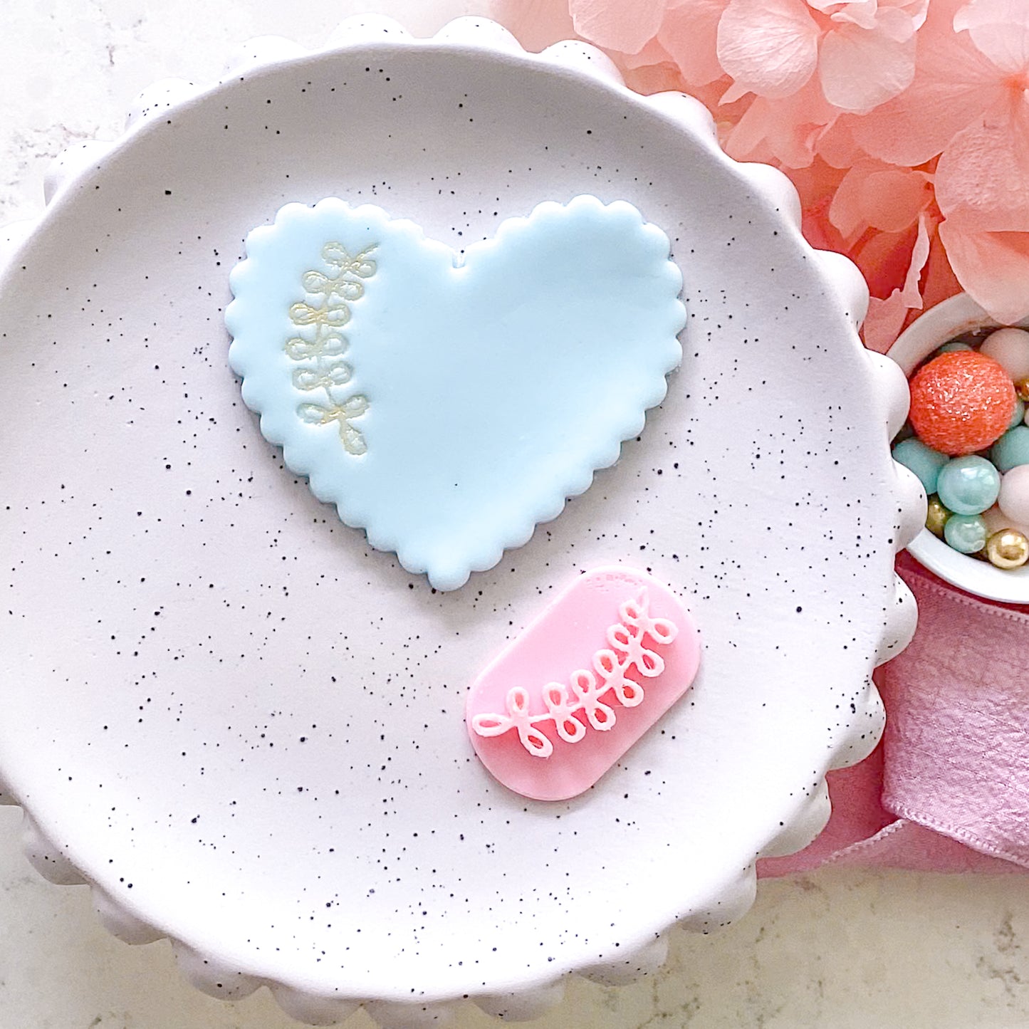 Leaf #1 - Fondant Stamp