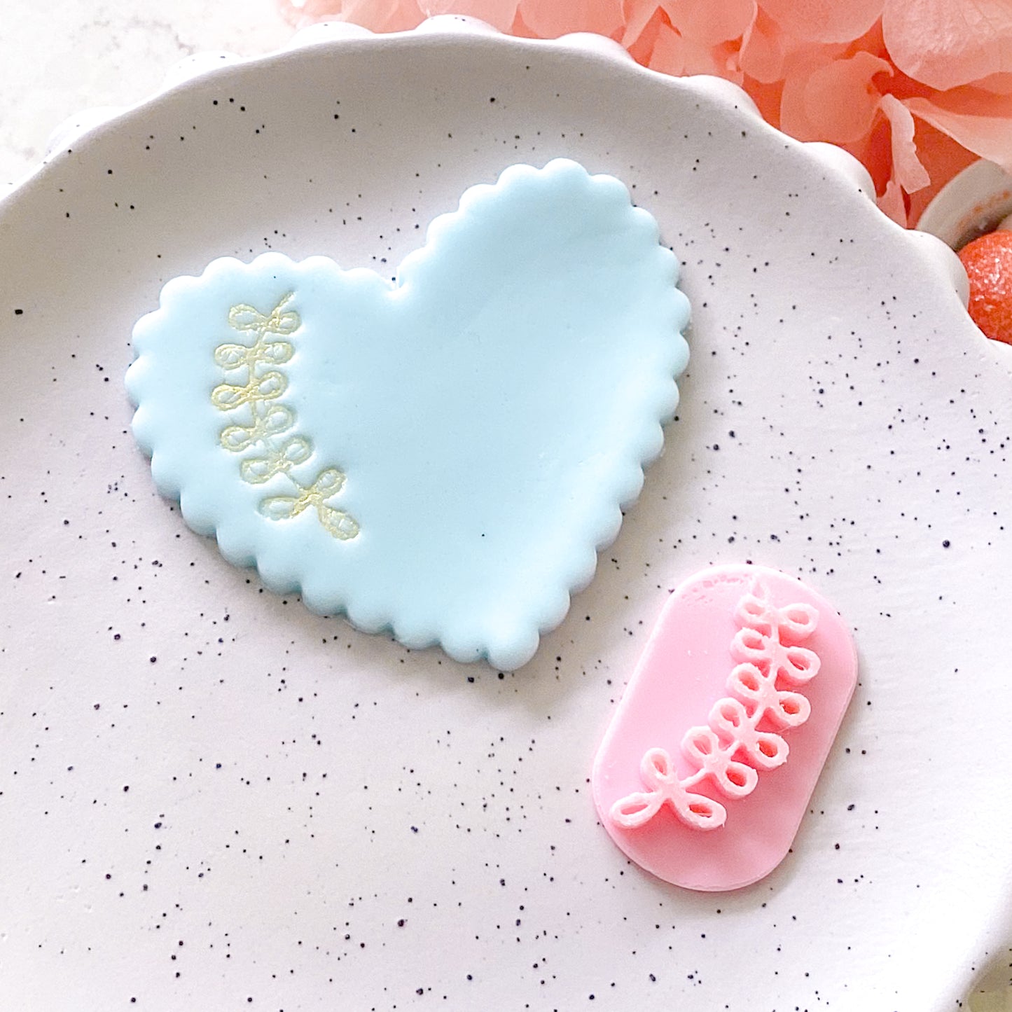 Leaf #1 - Fondant Stamp