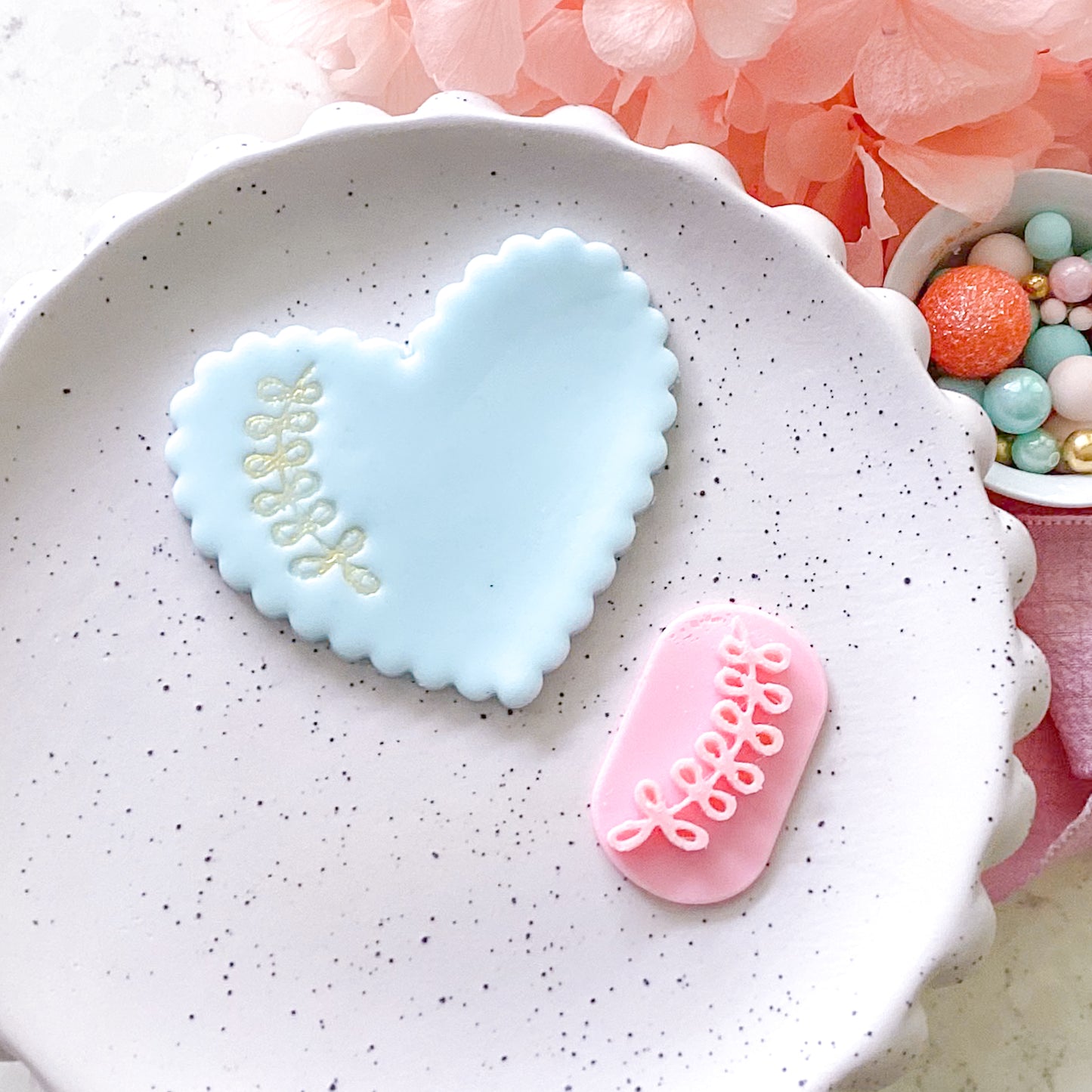 Leaf #1 - Fondant Stamp