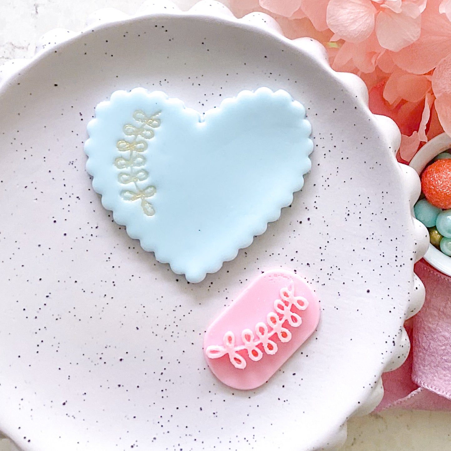 Leaf #1 - Fondant Stamp