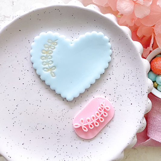 Leaf #1 - Fondant Stamp