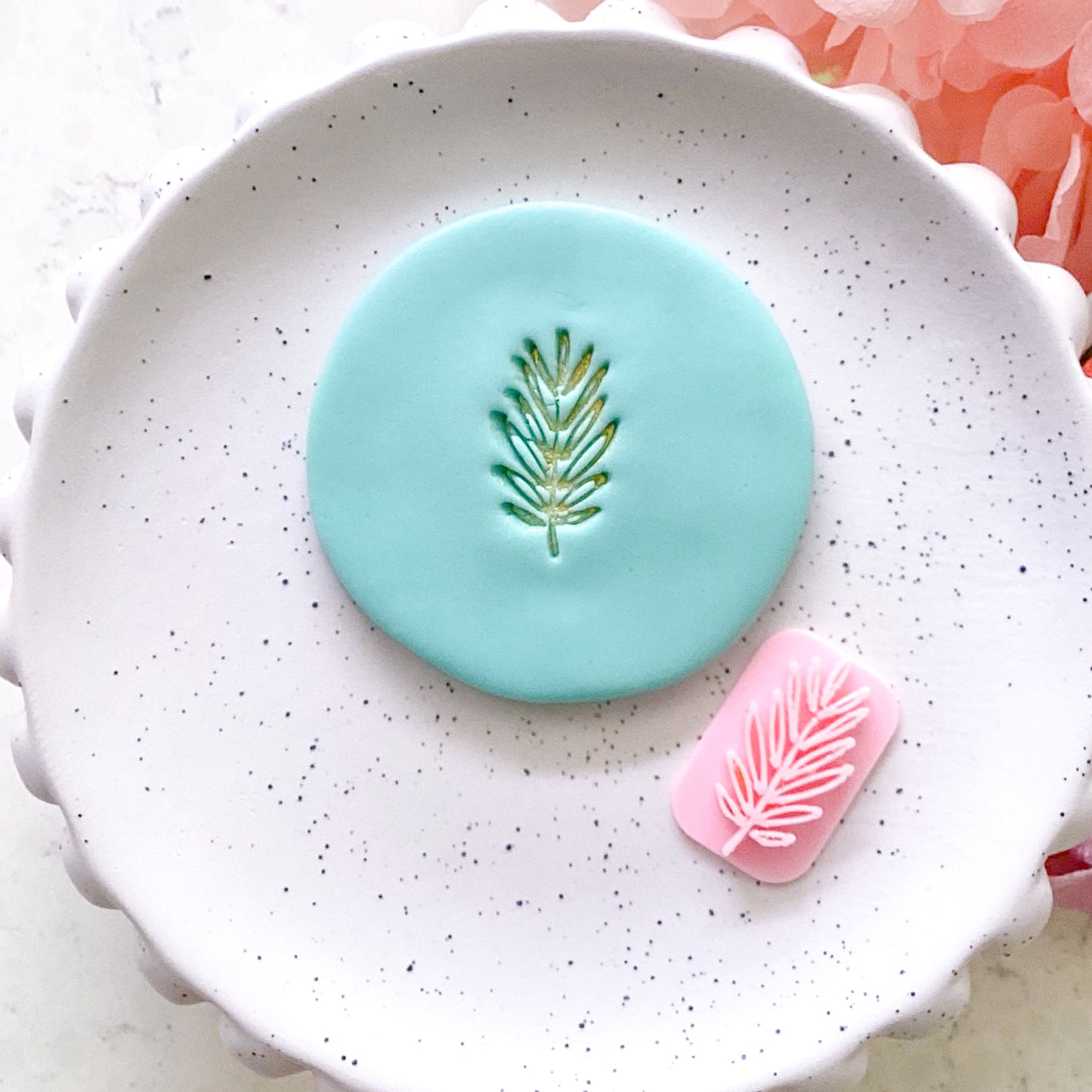 Palm Leaf - Fondant Stamp