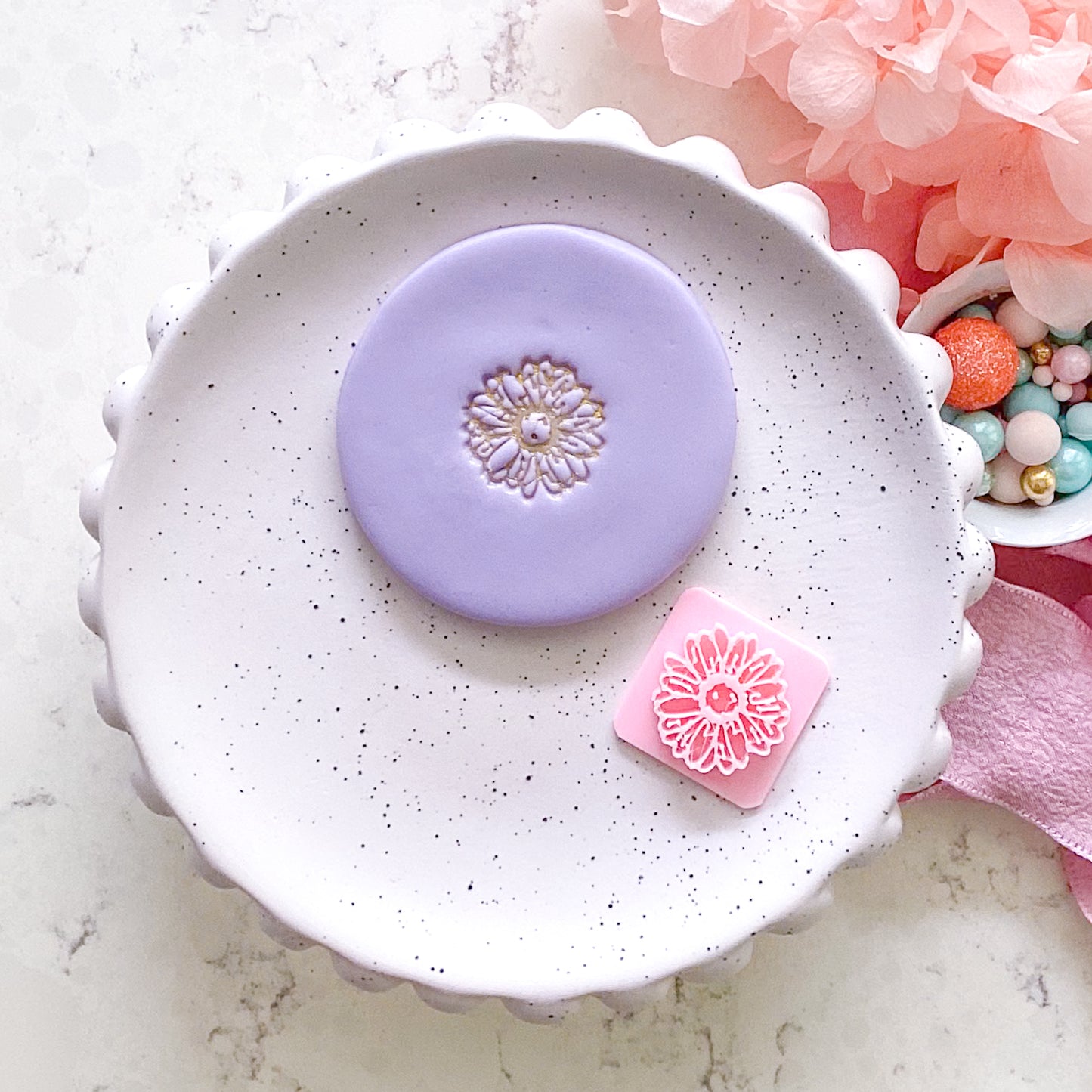 Large Sunflower  - Texture Stamp