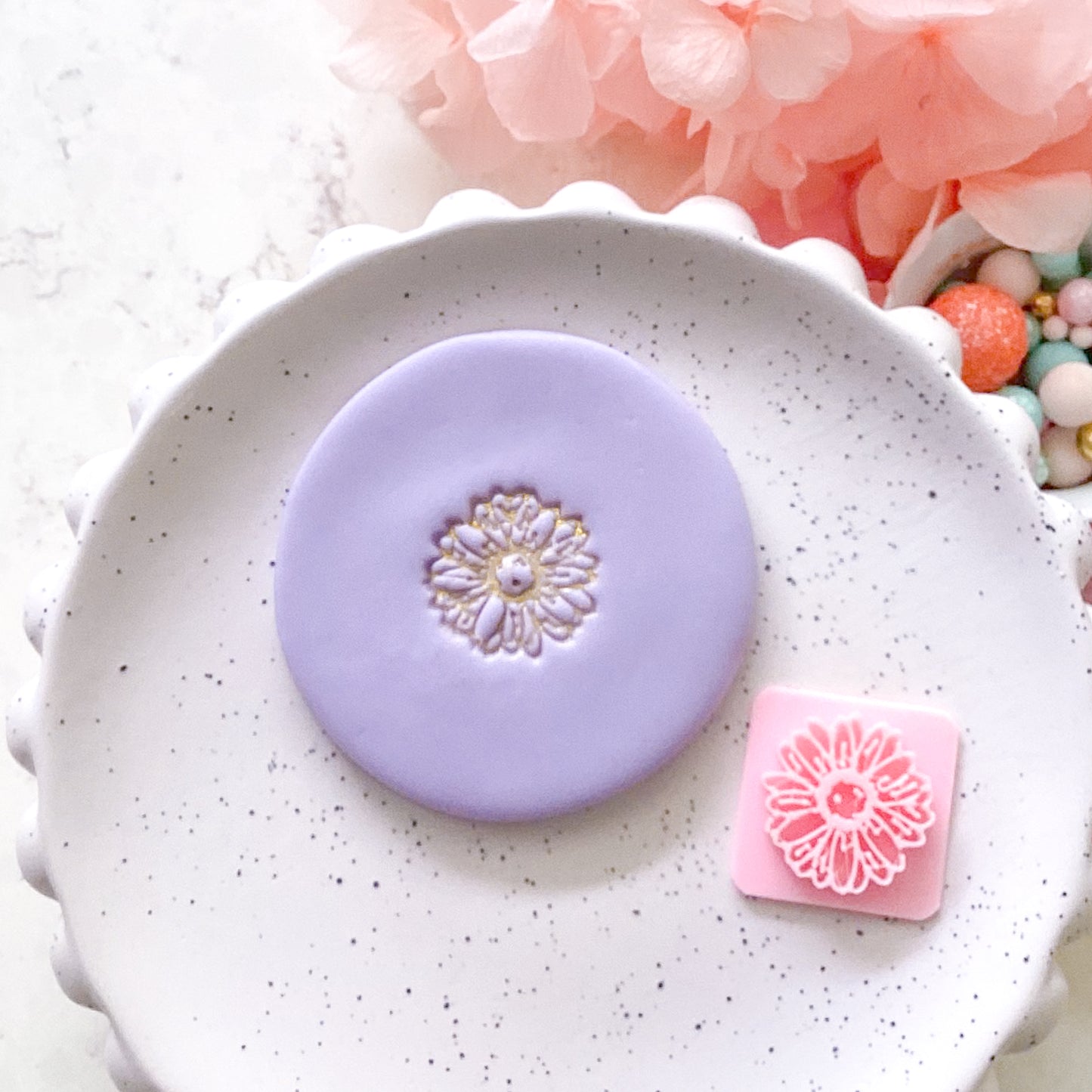 Large Sunflower  - Texture Stamp