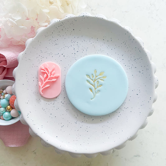 Leaf #3  - Fondant Stamp