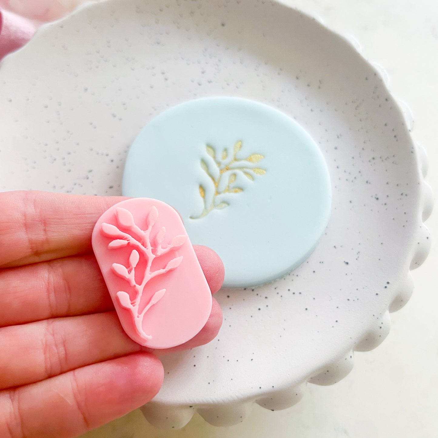 Leaf #3  - Fondant Stamp