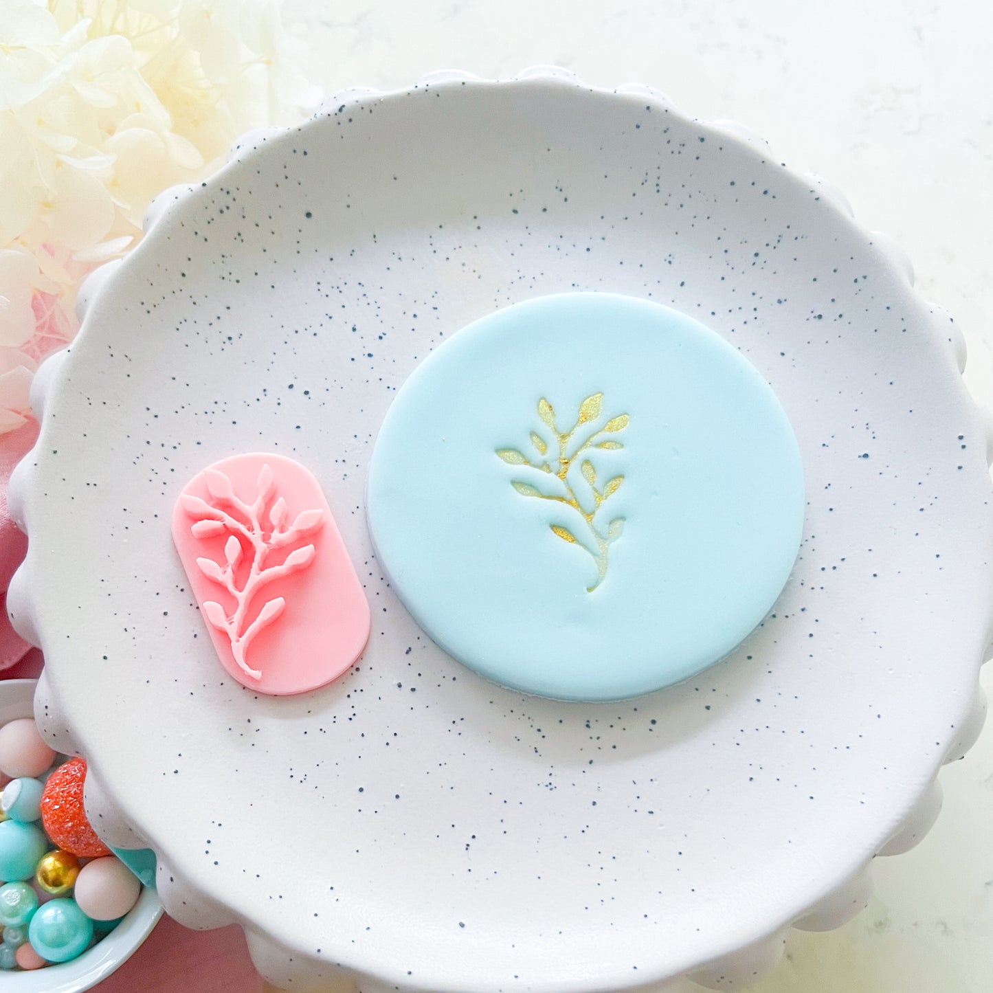 Leaf #3  - Fondant Stamp