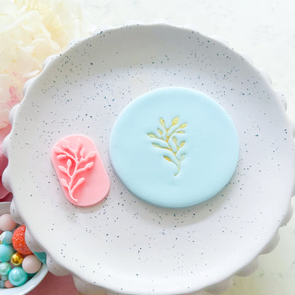 Leaf #3  - Fondant Stamp