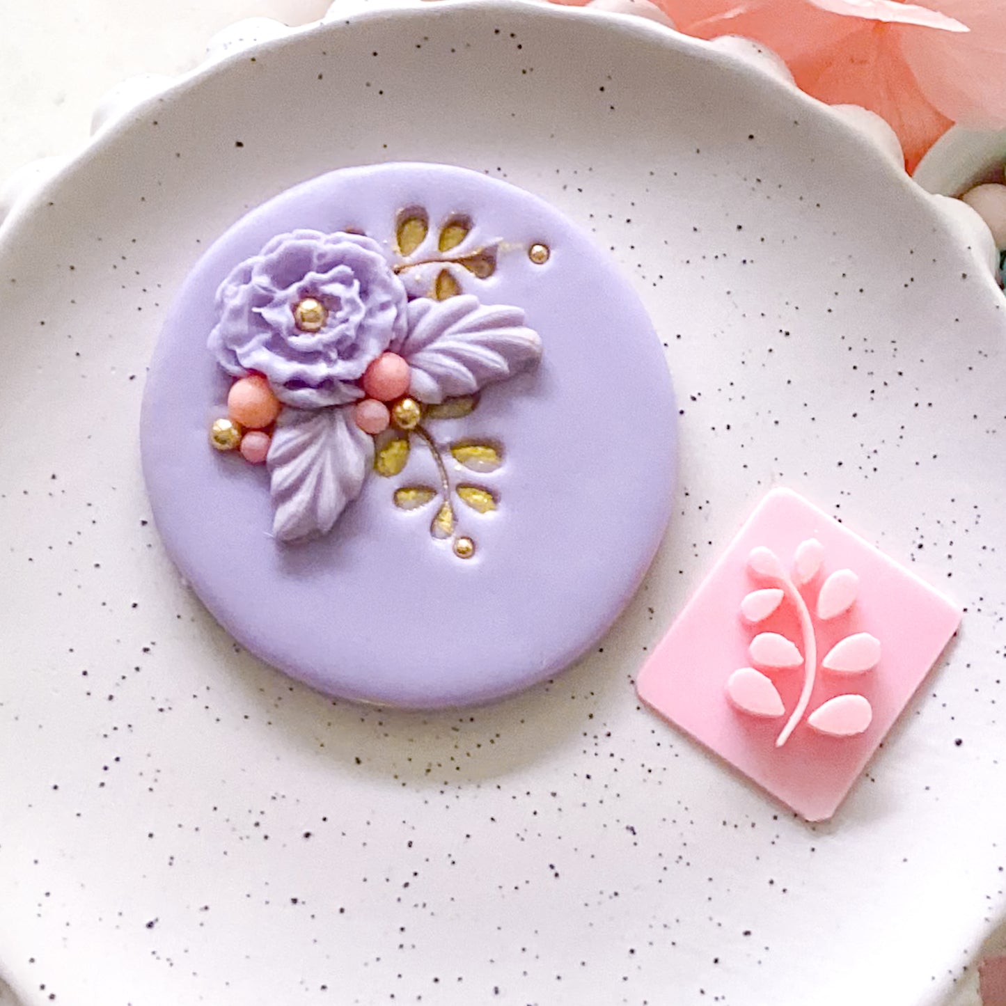 Leaf #4  - Fondant Stamp