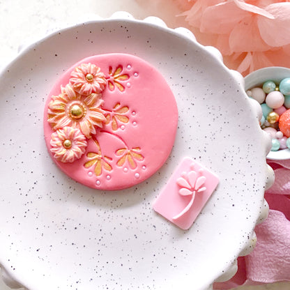 Flower #1  - Fondant Stamp
