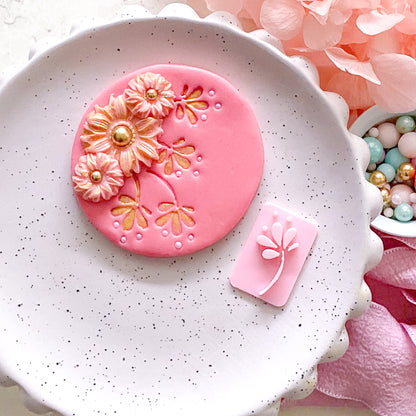 Flower #1  - Fondant Stamp