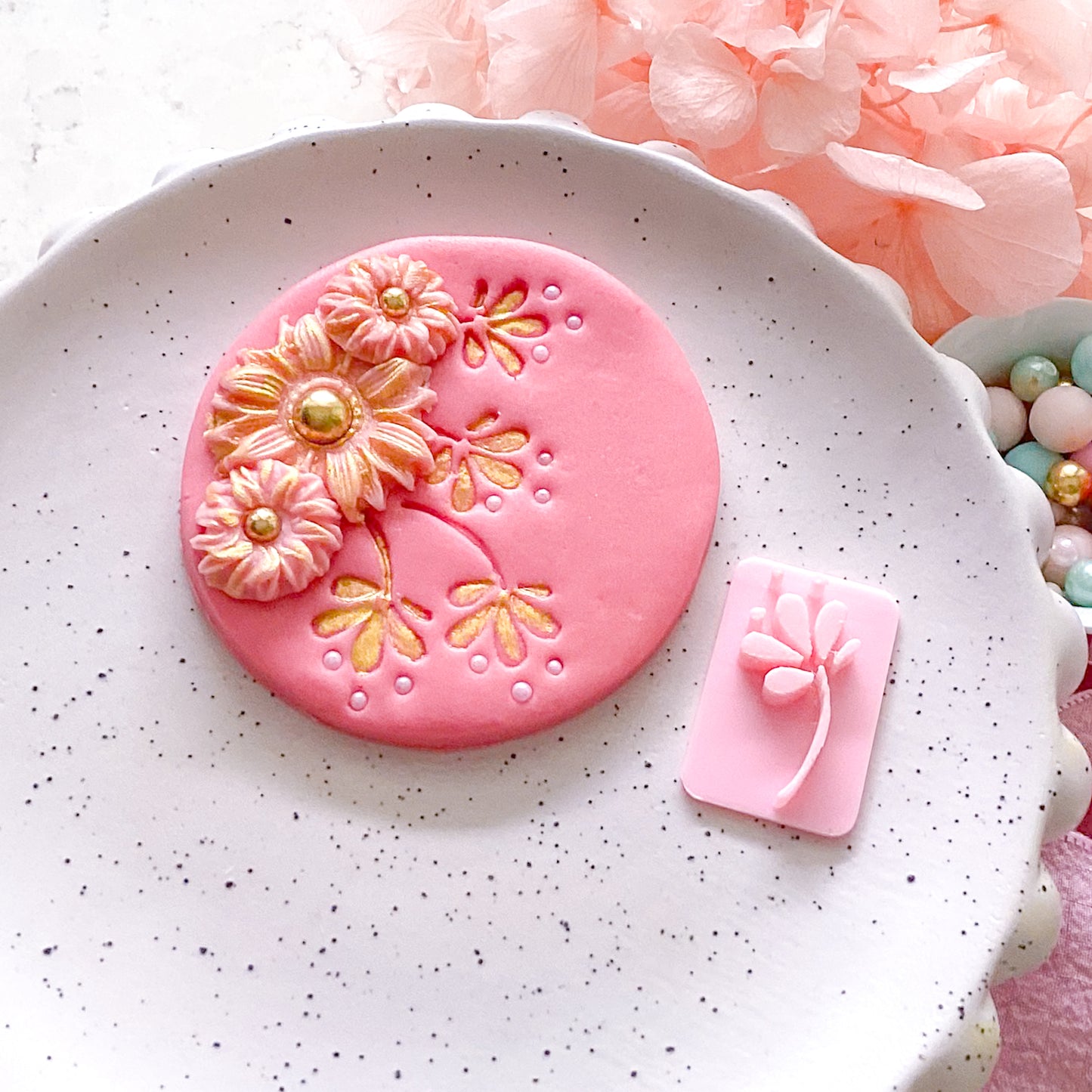 Flower #1  - Fondant Stamp