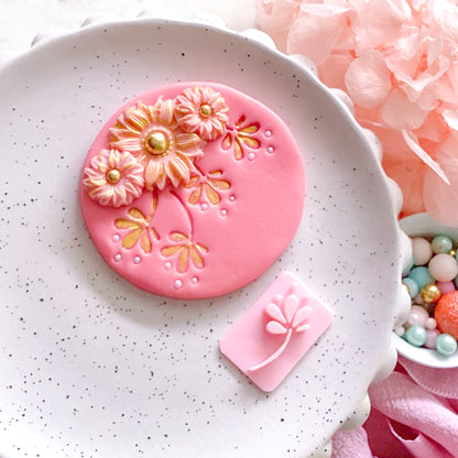 Flower #1  - Fondant Stamp