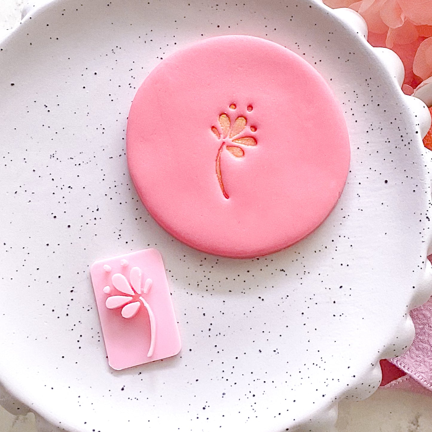 Flower #1  - Fondant Stamp