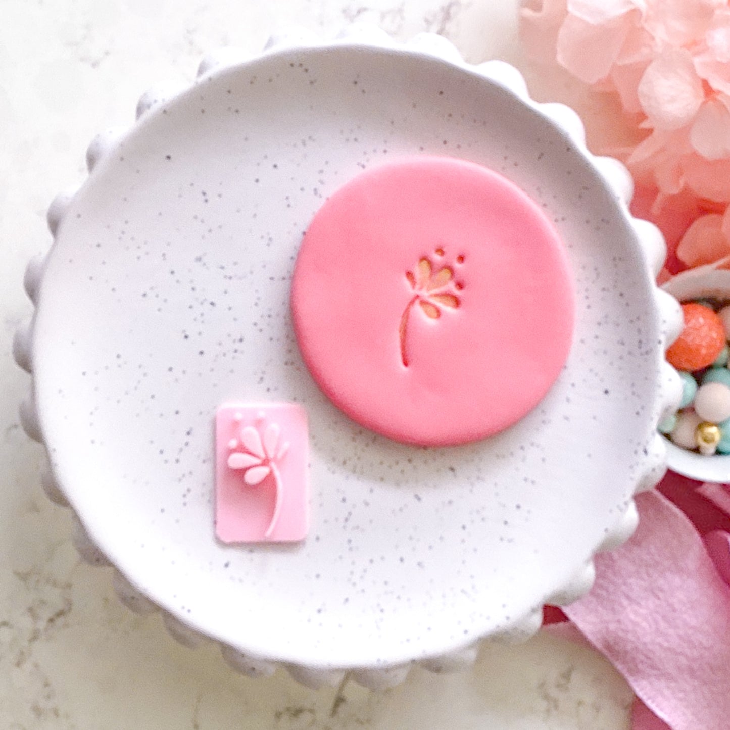 Flower #1  - Fondant Stamp